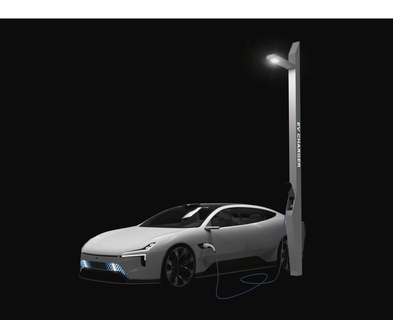 EV charging streetlight